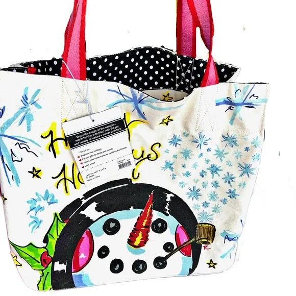 NWT - Large Snow Day Tote Bag - Picture 2 of 8